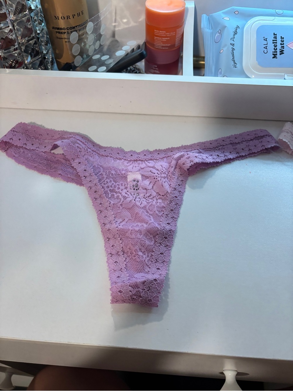 Victoria's Secret Lavender Lace Thong